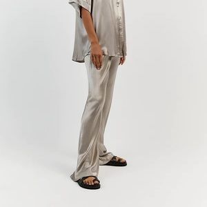 DISSH Simone silver bias cut pant satin silk